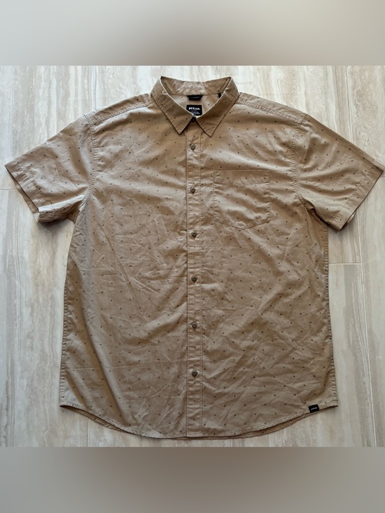 Prana Other - Prana Men’s Tinline Sandbar Agave Tan Organic Cotton Button-Down Shirt